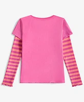 Epic Threads Little & Big Girls It's All Good Graphic Layered-Look T-Shirt, Created for Macy's