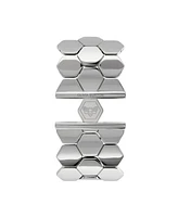 Olivia Burton Women's Honeycomb Silver Tone Cuff Bracelet