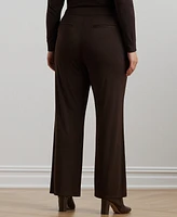 Lauren Ralph Plus Wide-Leg Pants