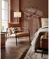 Accent Chair with Sleek Frame, 3 Section Fluffy Poly-Fiber-Filled Cushions