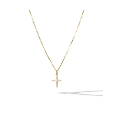 Vincero Pave Cross Necklace