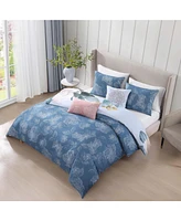 Bebejan Garden In The Sky Bedding 100% Cotton 5 Piece Reversible King Size Comforter Set