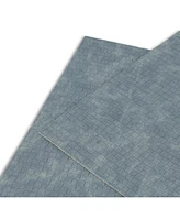 Dainty Home Sorento Faux Leather Look Outdoor Dining Set Textured 2 Pattern Reversible 12" x 18" Rectangular Placemats of 4