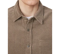 Frank And Oak Men's Relaxed Fit Long Sleeve Snap-Front Soft Corduroy Shirt