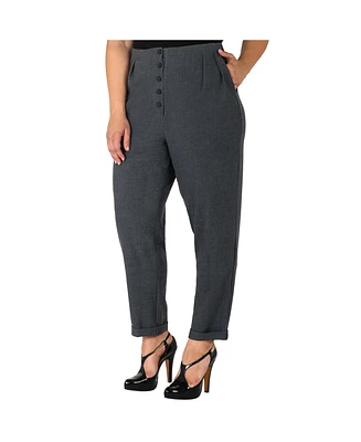 Standards & Practices Plus Hollywood Waist Cropped Carrot Pants