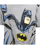 Dc Comics Toddler Boys Justice League Batman T-Shirt and French Terry Shorts Outfit Set to