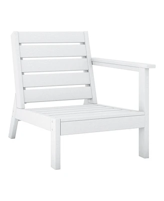 WestinTrends Outdoor Patio Hdpe Right Arm Facing Deep Seating Corner Chair
