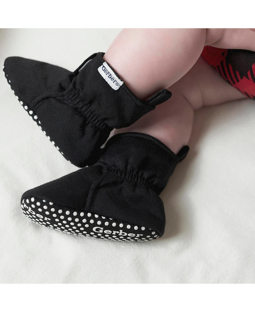 Gerber Baby Boys Soft Comfy Booties