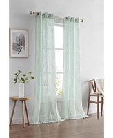 Dainty Home Stella Linen Look 76" W x 84" L Grommet Window Panel Set