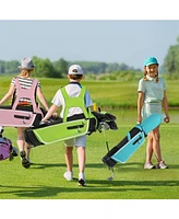 Vebreda Junior Complete Golf Club Set with Stand Bag Rain Hood-Green