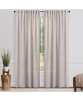 Chanasya Premium 2-Panel Soft Textured Semi Sheer Curtains for Window Living Room Bedroom Kitchen Office