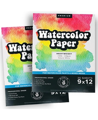 Hippie Crafter 2 Pack of Watercolor Paper