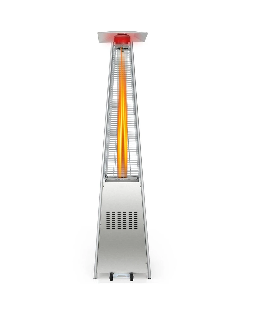 Sugift 42000 Btu Pyramid Patio Heater with Wheels