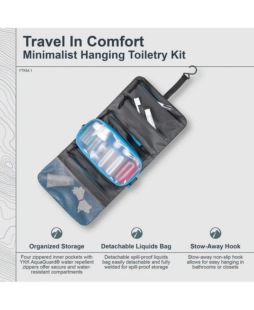 Cocoon Premium - Minimalist Hanging Toiletry Kit