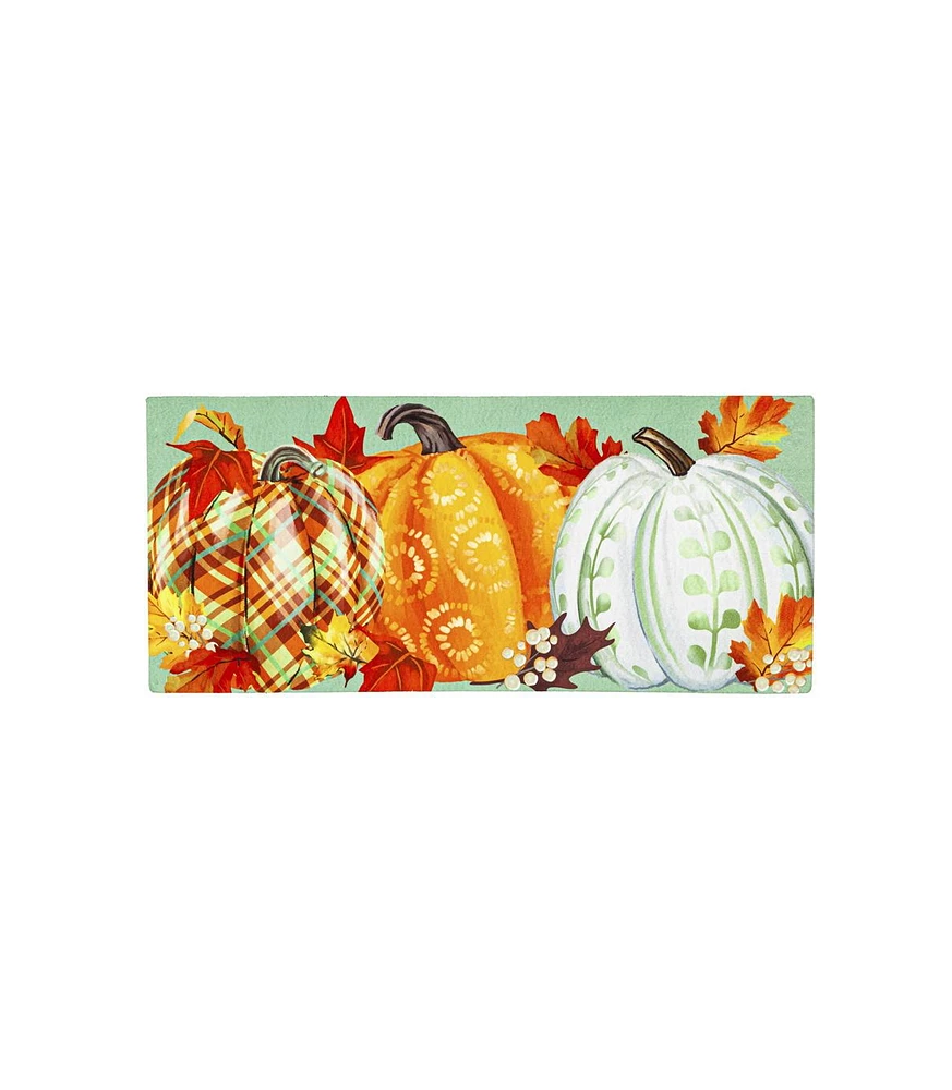 Evergreen Painted Fall Pumpkins Sassafras Switch Mat