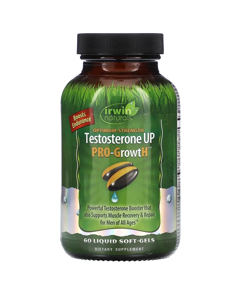 Irwin Naturals Optimum-Strength Testosterone Up Pro-GrowtH - 60 Liquid Soft