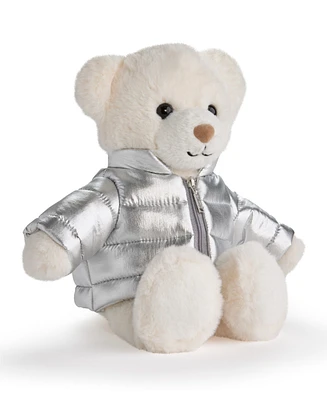 Geoffrey's Toy Box Plush Bear with Puffy Jacket