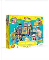 Geoffrey's Toy Box Make A Monster 100-Piece Solid Wood Block Set, Created for Macy's