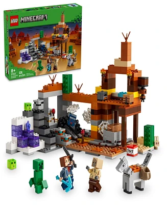 Lego Minecraft The Badlands Mineshaft Video Game Toy 21263, 538 Pieces