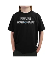 La Pop Art Boys Future Astronaut Word T-Shirt