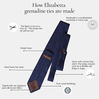 Plum - Silk Grenadine Tie for Men