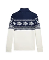 Polo Ralph Lauren Big Boys Snowflake Double-Knit Pullover Sweatshirt