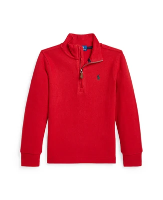 Polo Ralph Lauren Toddler and Little Boys Estate-Rib Quarter-Zip Pullover Sweatshirt