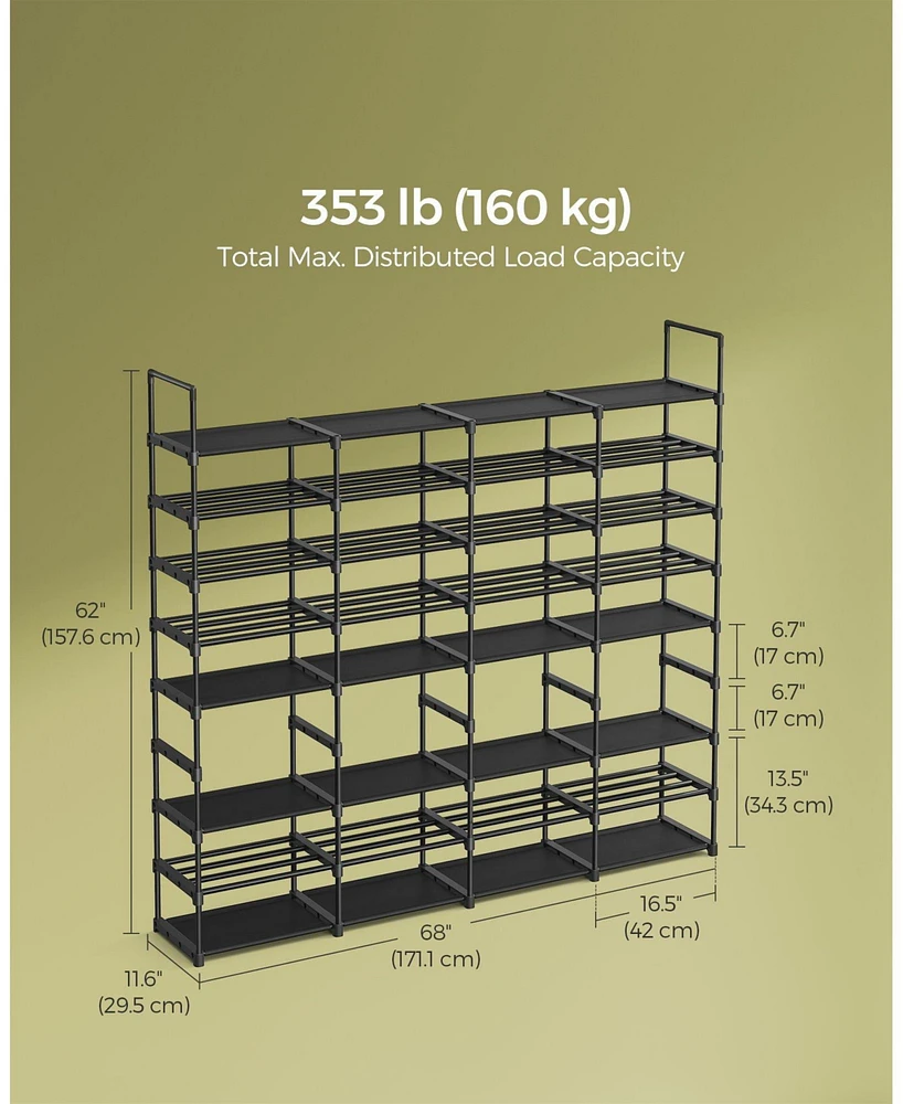 Slickblue Spacious Large Shoe Rack for Organized and Convenient Footwear Storage