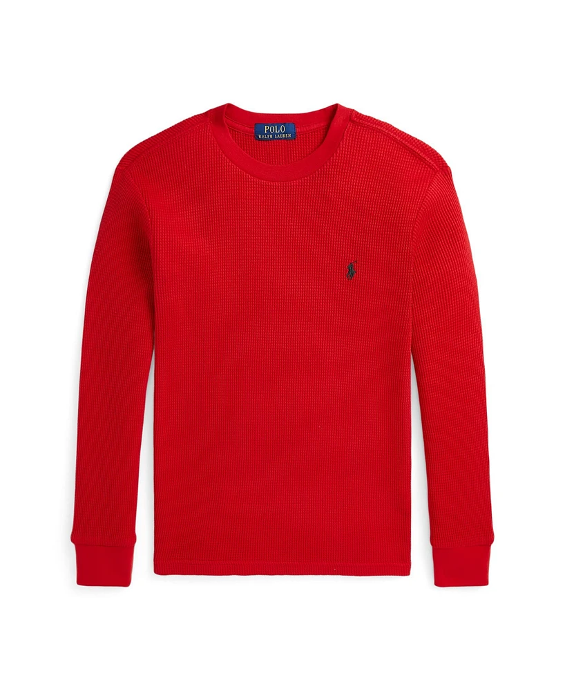 Polo Ralph Lauren Big Boys Waffle-Knit Cotton Long-Sleeve Tee