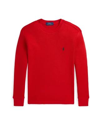 Polo Ralph Lauren Big Boys Waffle-Knit Cotton Long-Sleeve Tee