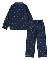 Polo Ralph Lauren Little Girls Woven Long Sleeve Pajamas, 2-Piece Set