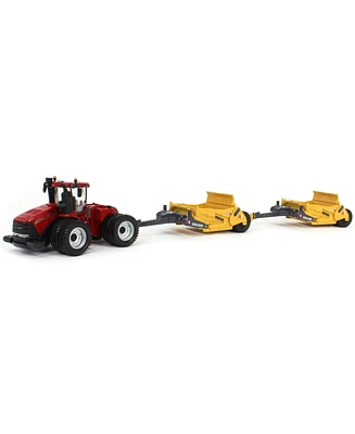 Case Ih 1/64 Afs Connect Steiger 580 4WD & (2) Ashland 2811E Pull Type Scrapers 44235-2