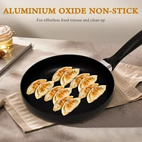 16-Piece Kitchen Hard-Anodized Aluminum Nonstick Cookware Set with Silicone Kitchen Utensils