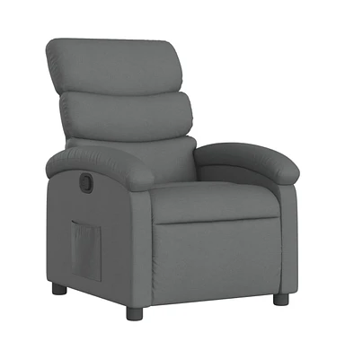 vidaXL Recliner Chair Dark Fabric