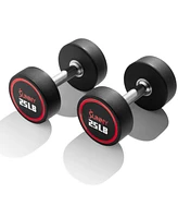 Sunny Health & Fitness Signature Style Polyurethane Round Dumbbells