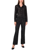 Vince Camuto Women's Sequined Button-Front Shirt