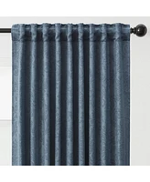 Chanasya Premium 2-Panel Embellish Embossed Classy Blackout Curtains - 3-in-1 Back Tab, Rod Pocket