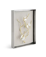 Michael Aram Butterfly Ginkgo Gold Fabric Shadow Box, 13.75" x 10.25"