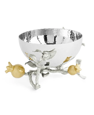 Michael Aram Pomegranate Silver and Gold Nut Bowl