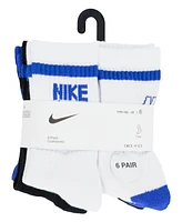 Nike Little Kids 6-Pack Retro Crew Socks