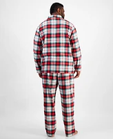 Family Pajamas Men's Big & Tall Winterton Plaid Notched-Collar Pajama Set, Created for Macy's