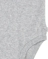 Huggies Baby Girls Organic Short Sleeve Bodysuits 3-Pack