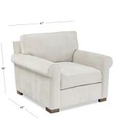 Marlyann Fabric Roll Arm Accent Chair, Exclusively at Macy's