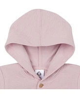 Gerber Baby Girls Hooded Long Sleeve Romper