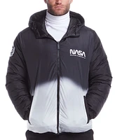 Space One Men's Nasa Inspired Reversible Puffer Jacket