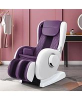 Sugift Full Body Zero Gravity Massage Chair Recliner with Sl Track Heat -Purple