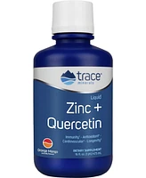 Trace Minerals Liquid Zinc + Quercetin | 25 mg Zinc, 200 mg Quercetin | Supports Normal Immune System Function | Natural Orange Mango Flavor | 32 Serv