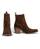 Buck & Brana Montana Fashion Western Leather Booties By