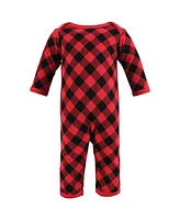 Hudson Baby Girls Thermal Coveralls 2pk