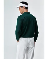 Bellemere New York Men's Long Sleeves Tencel Polo